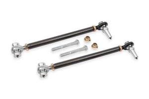 Chevrolet Camaro Control Arms - Front Lower - BMR Suspension - Double Adjust. w/ Rod Ends - Black Hammertone - `16-`24